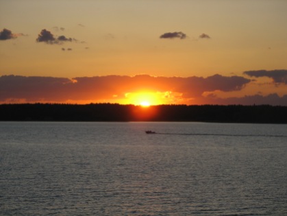 Sunset over Lake of the Woods