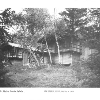 Clergy guest cabins in 1965